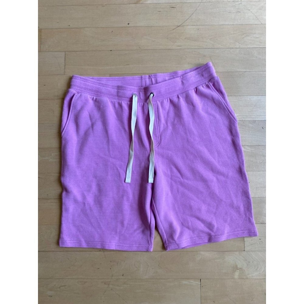 ABOUND Drawstring shorts in purple lily stretch ribbed casual men's sz Xlarge